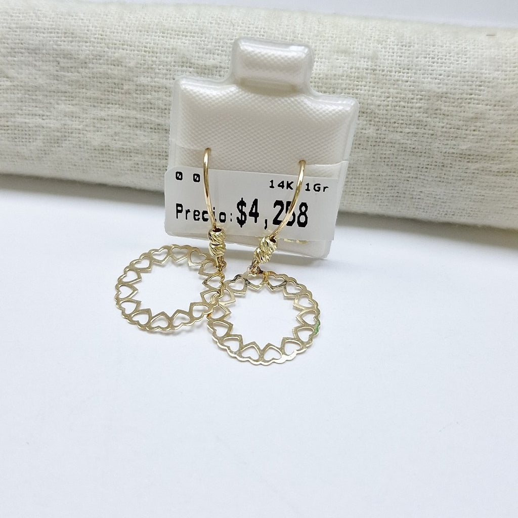 BROQUELES ORO 14K 1 (NUEVO)