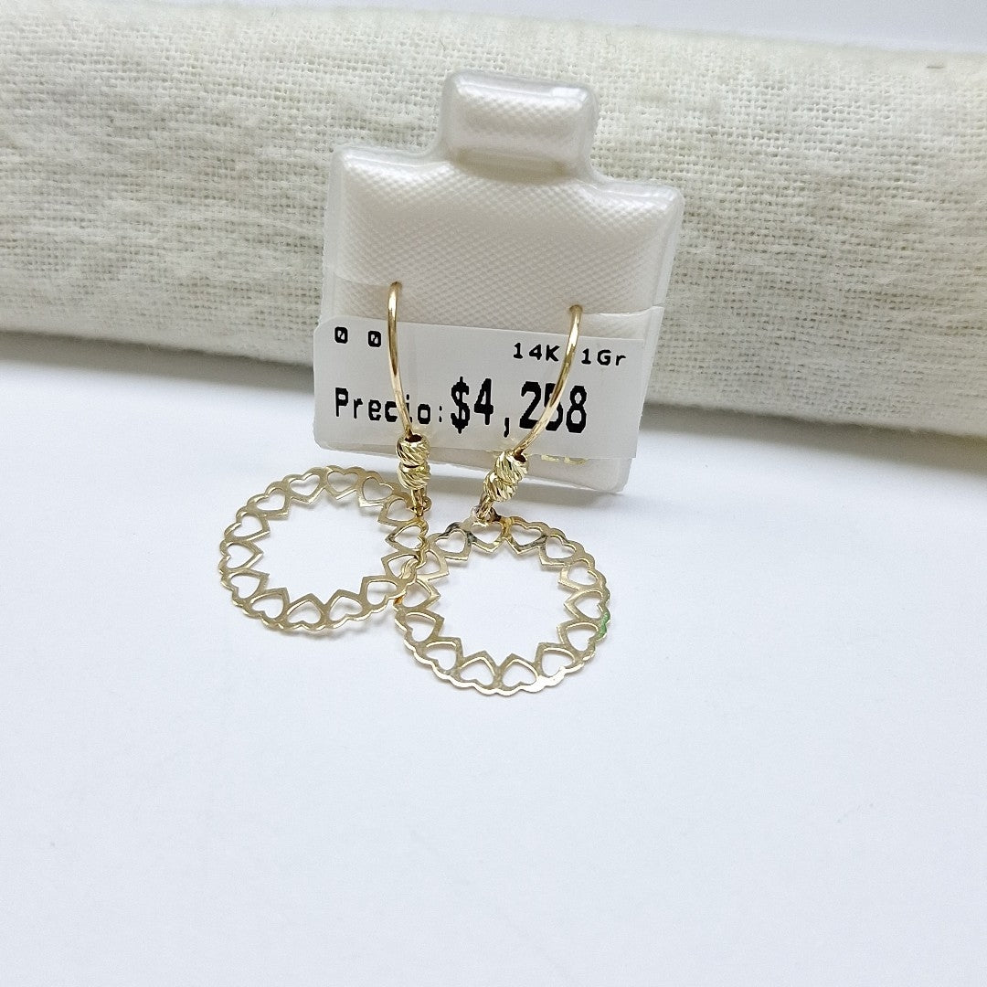BROQUELES ORO 14K 1 (NUEVO)