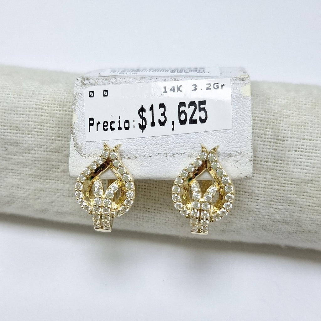 BROQUELES ORO 14K 3.2 (NUEVO)