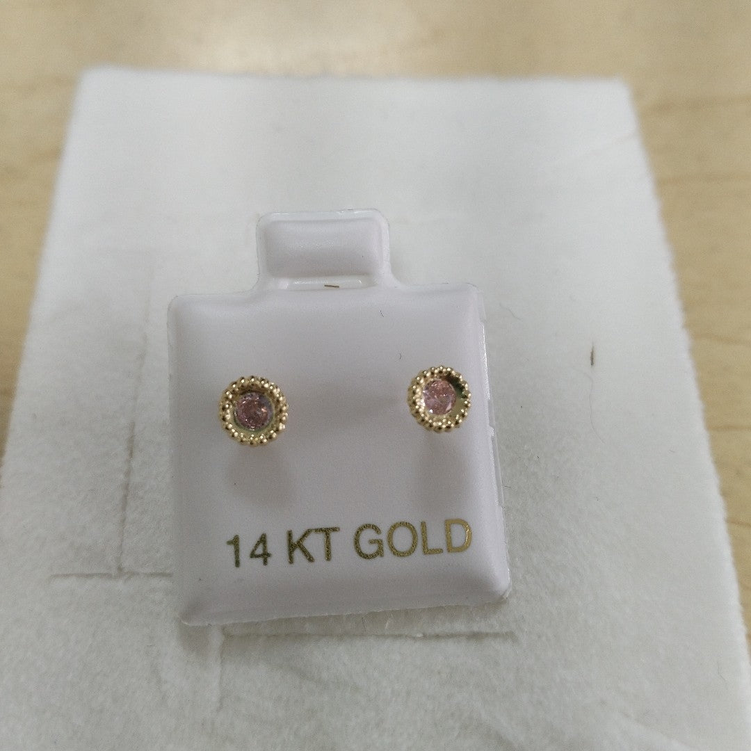 BROQUELES ORO 14K 1 (NUEVO)