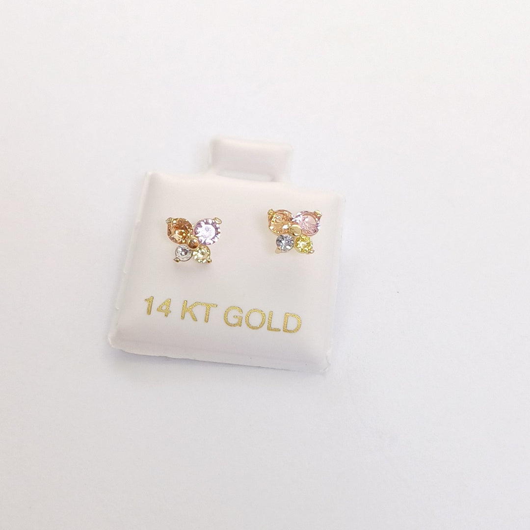 BROQUELES ORO 14K 1 (NUEVO)