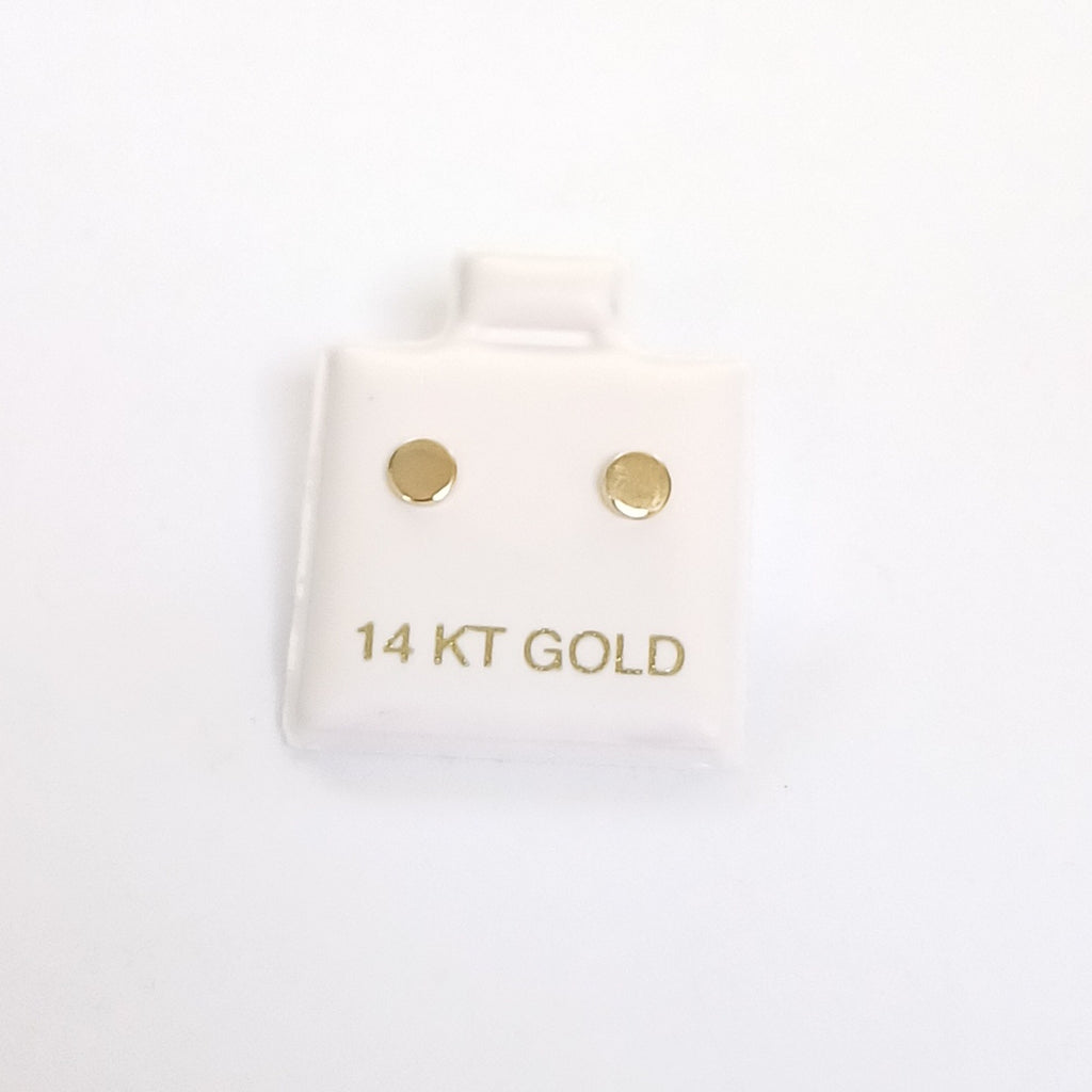 BROQUELES ORO 14K 1 (NUEVO)