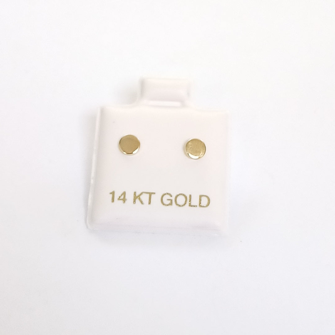 BROQUELES ORO 14K 1 (NUEVO)