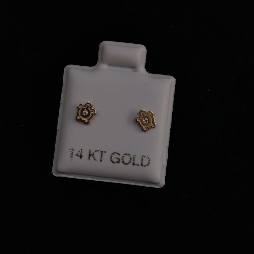 BROQUELES ORO 14K 1 (NUEVO)