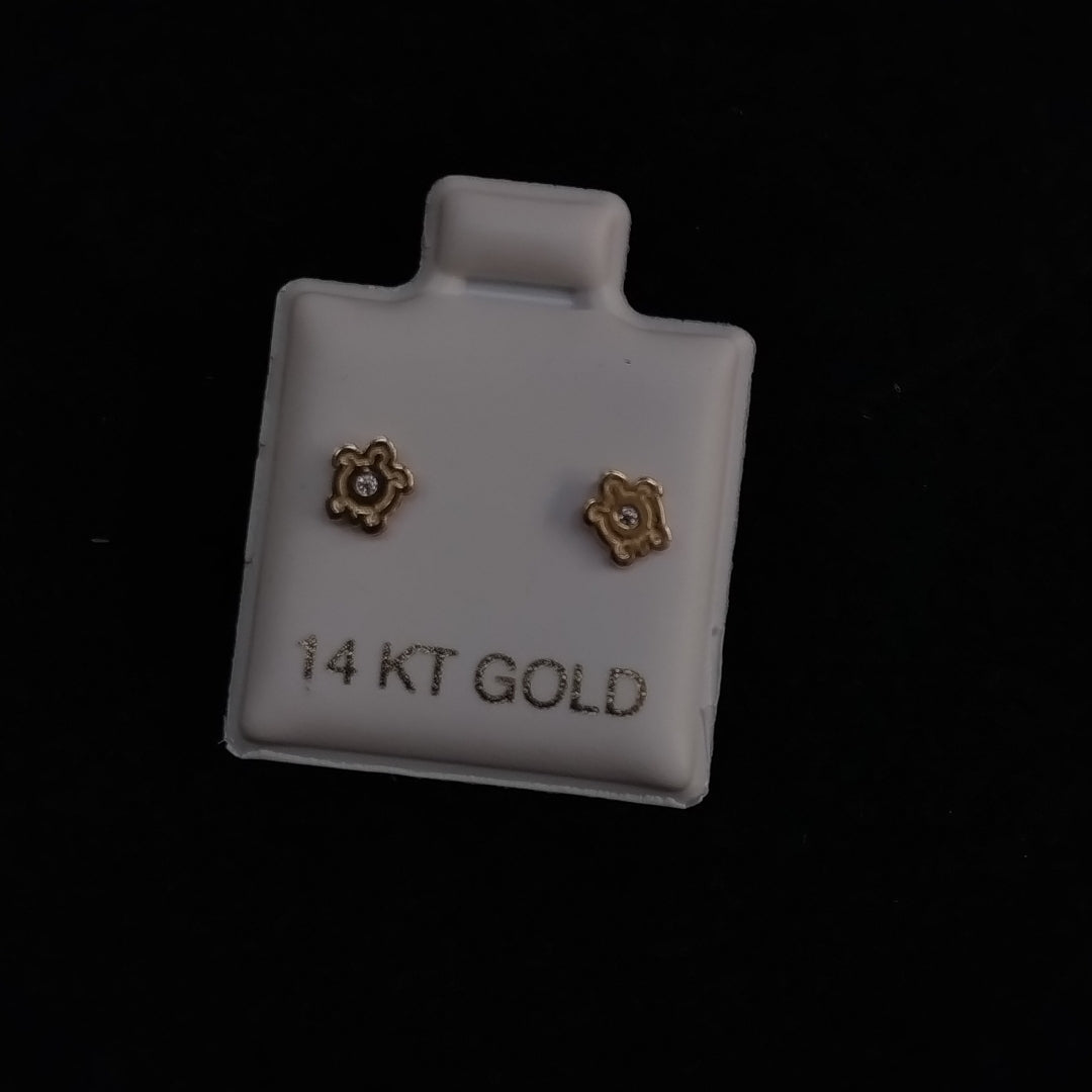 BROQUELES ORO 14K 1 (NUEVO)