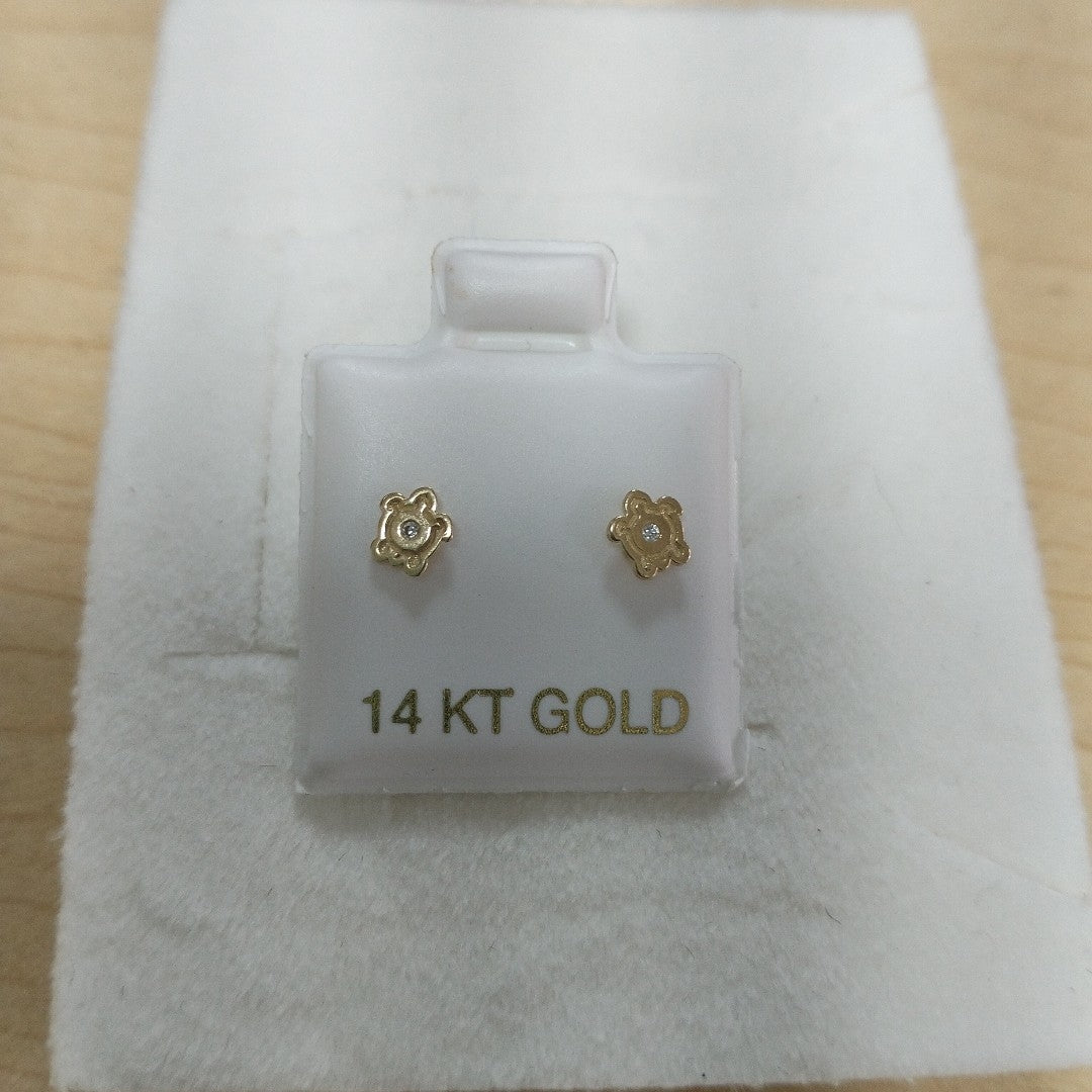 BROQUELES ORO 14K 1 (NUEVO)