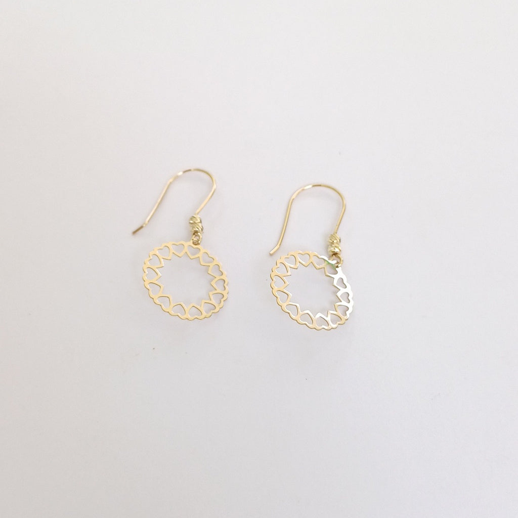 BROQUELES ORO 14K 1 (NUEVO)