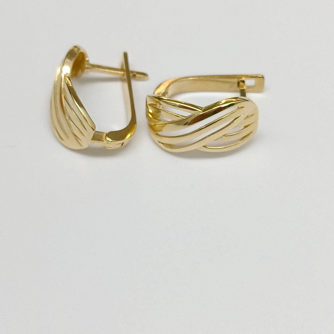 BROQUELES ORO 14K 3.7 (NUEVO)