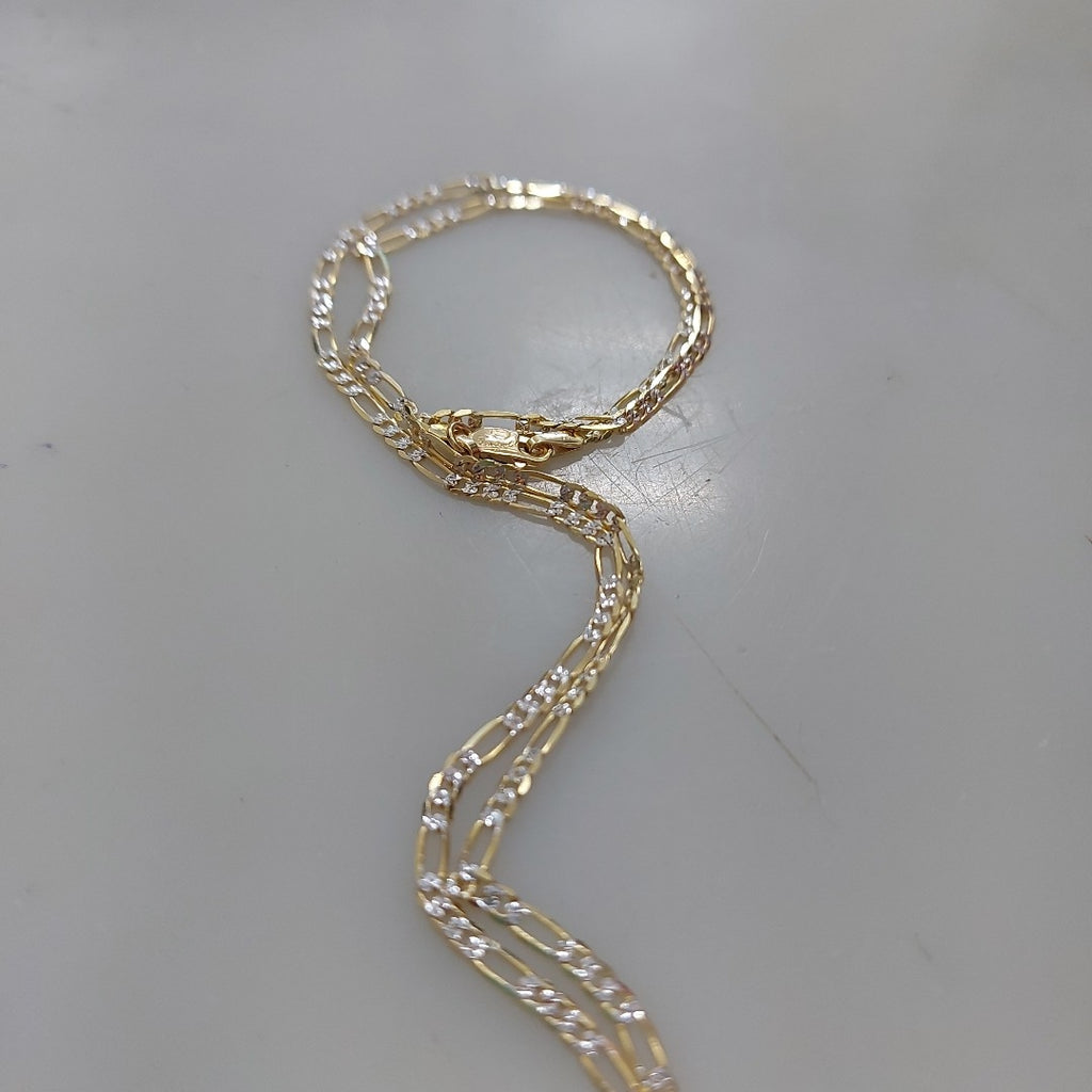 CADENAS CARTIER 3*1 DIAMANTADA ORO 14K 4.6 (NUEVO)
