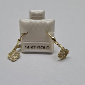 BROQUELES ORO 14K 2.3 (NUEVO)