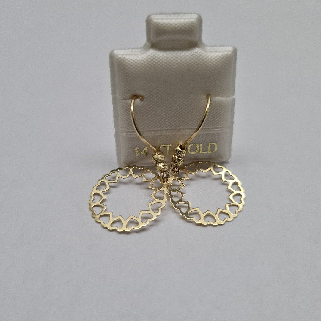 BROQUELES ORO 14K 1 (NUEVO)