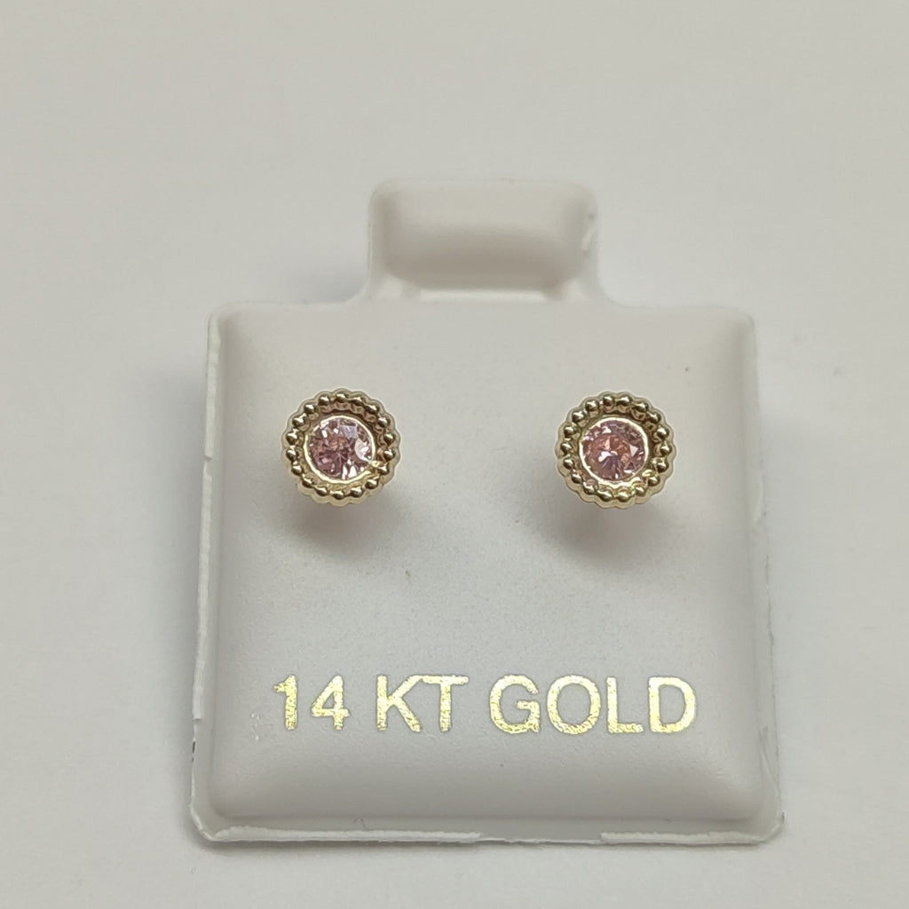 BROQUELES ORO 14K 1 (NUEVO)