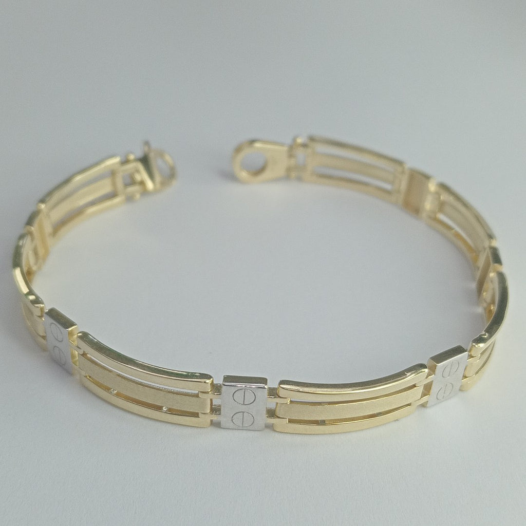 PULSERAS CABALLERO ORO 10K 10.8 (NUEVO)