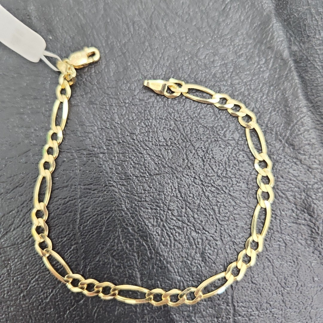 PULSERAS CABALLERO CARTIER 3*1 AMARILLA ORO 14K 4.6 (NUEVO)