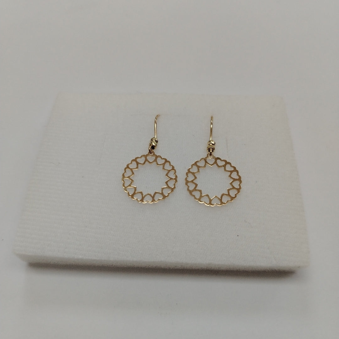 BROQUELES ORO 14K 1 (NUEVO)