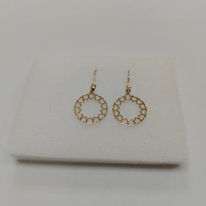 BROQUELES ORO 14K 1 (NUEVO)