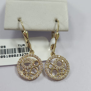 BROQUELES ORO 14K 2.6 (NUEVO)