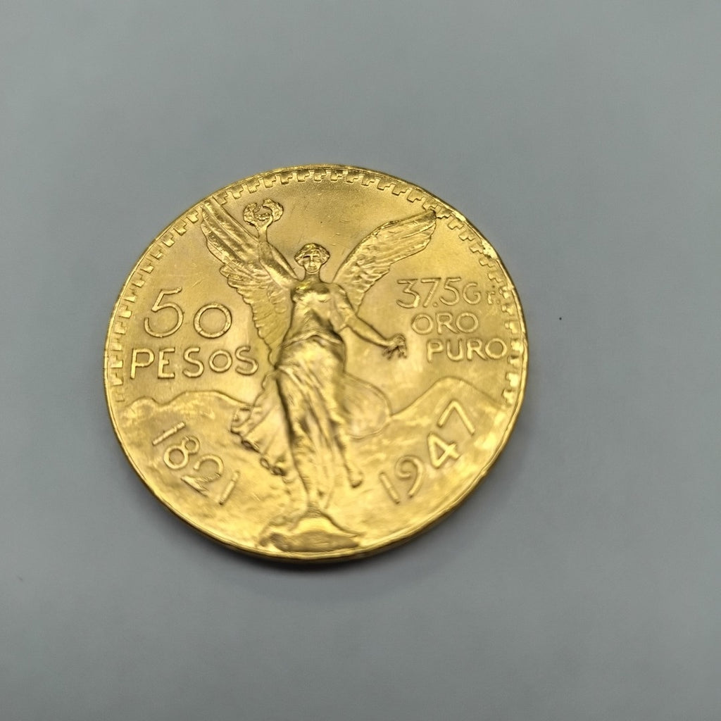 K1 41.6 GRMS - DESC.  0 GRAMOS - 21 K - AVALÚO  73008 * * IDENTIFICACIÓN  MONEDA NOMINATIVA. * MONEDAS PESOS  50 PESOS. (SEMINUEVO)