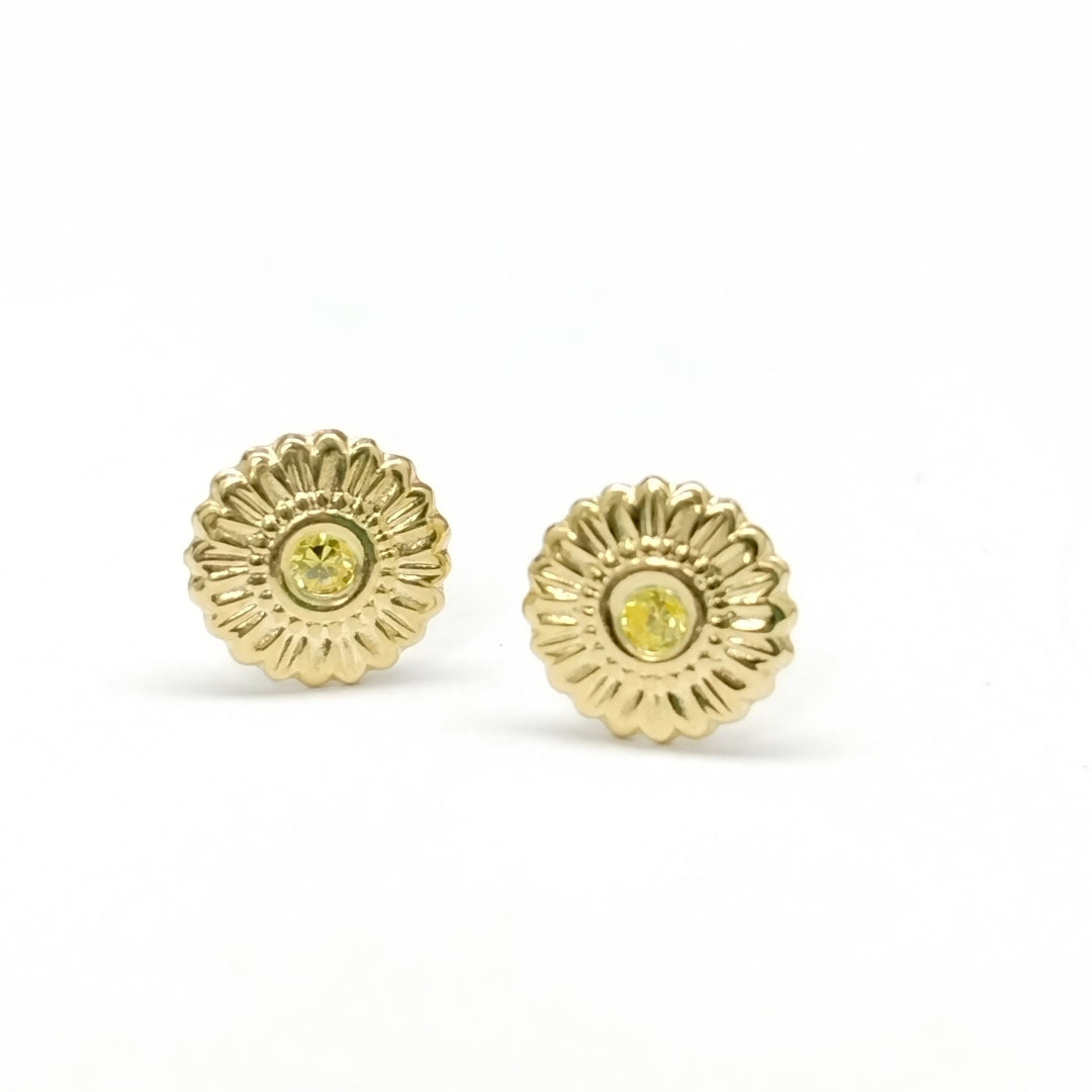 BROQUELES ORO 14K 1 (NUEVO)