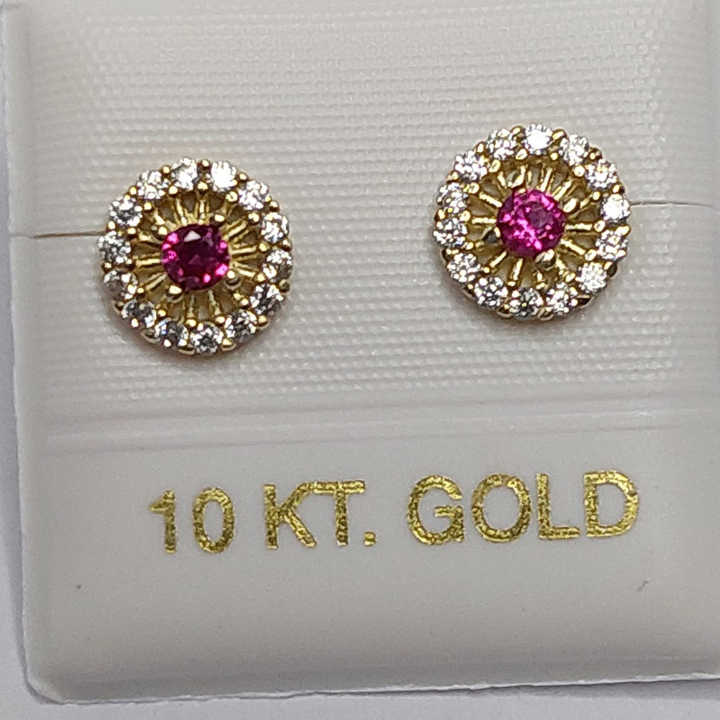 BROQUELES ORO 10K 1 (NUEVO)