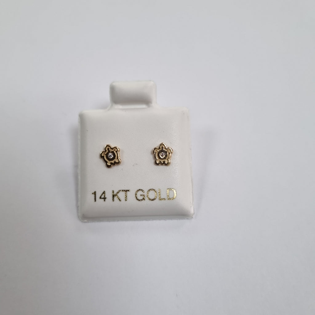 BROQUELES ORO 14K 1 (NUEVO)