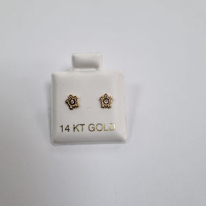 BROQUELES ORO 14K 1 (NUEVO)
