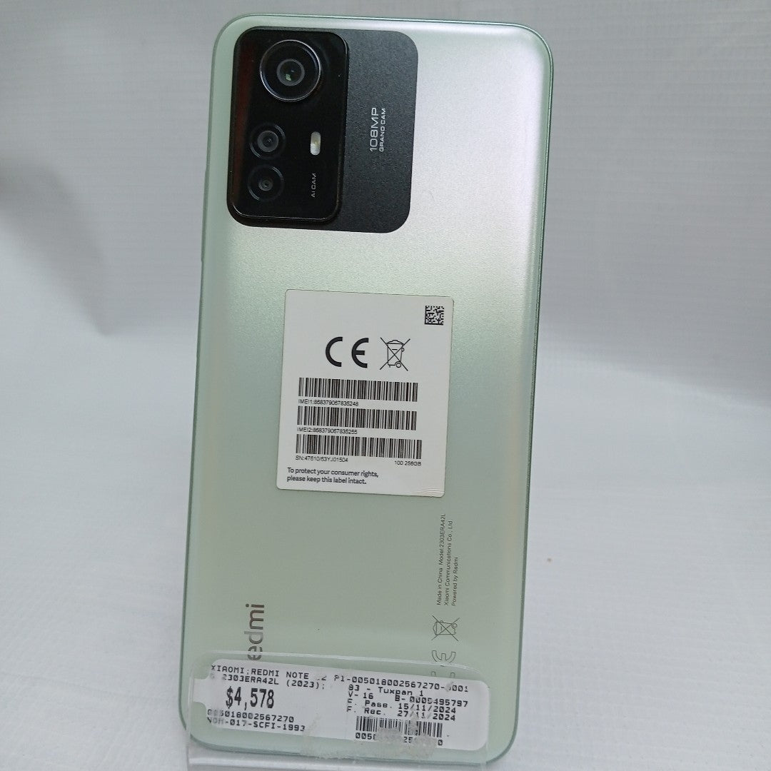 CELULAR XIAOMI REDMI NOTE 12S 2303ERA42L (2023) 256 GB 8 GB RAM (SEMINUEVO)