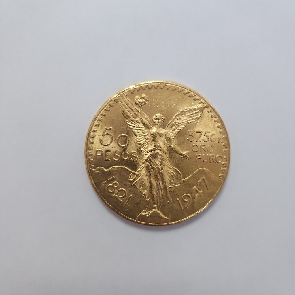 Moneda Centenario Cincuenta Pesos Oro Mexicano 21.6K