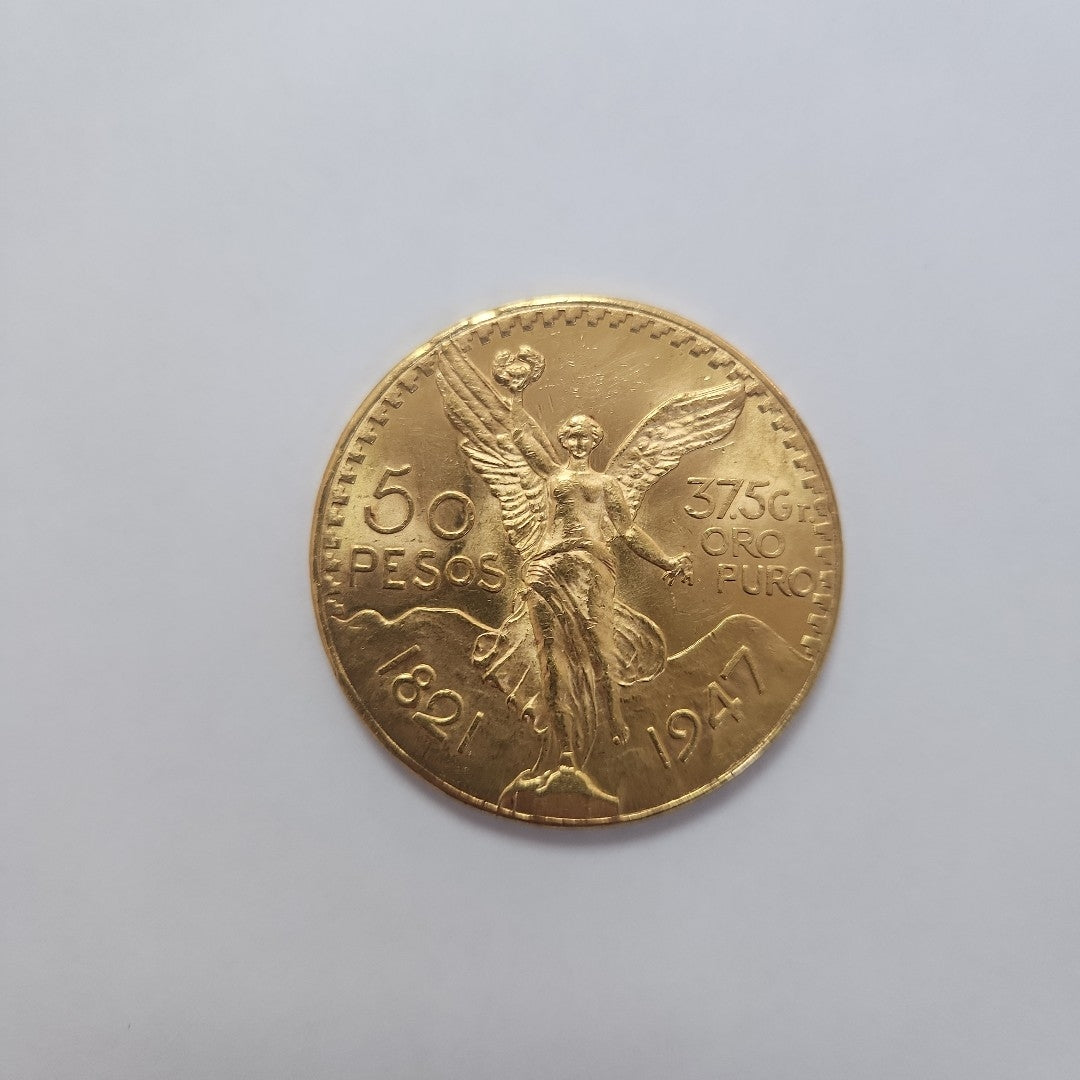 Moneda Centenario Cincuenta Pesos Oro Mexicano 21.6K