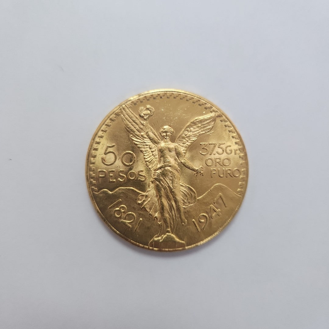 Moneda Centenario Cincuenta Pesos Oro Mexicano 21.6K