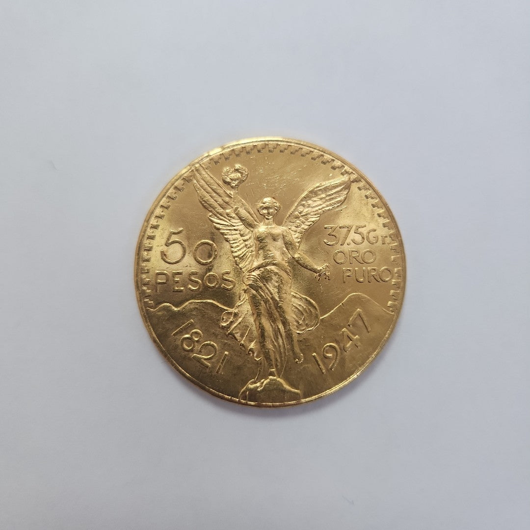 Moneda Centenario Cincuenta Pesos Oro Mexicano 21.6K