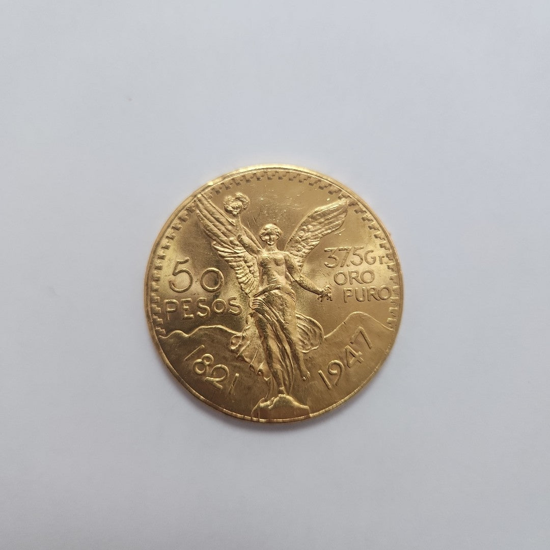 Moneda Centenario Cincuenta Pesos Oro Mexicano 21.6K