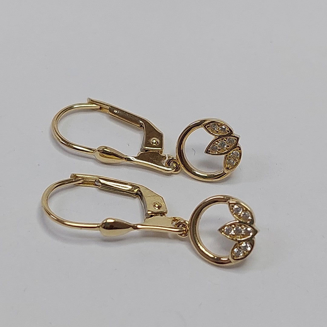 BROQUELES ORO 14K 2 (NUEVO)
