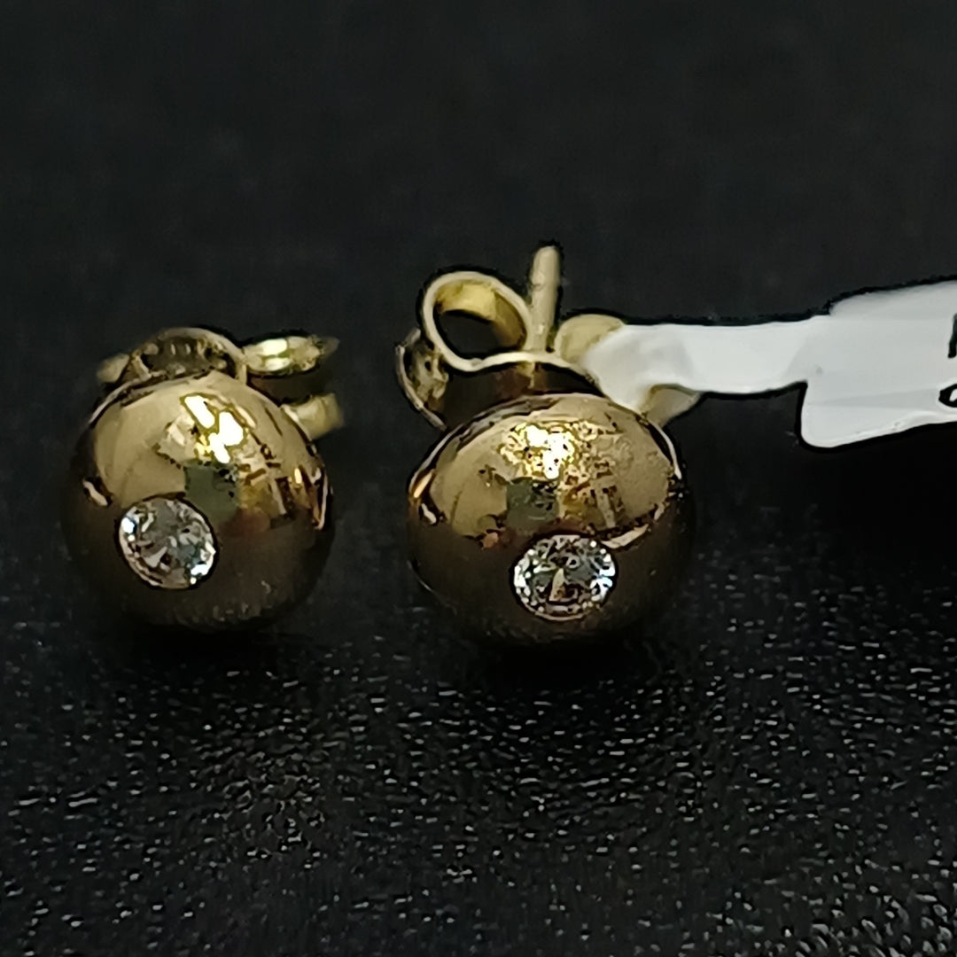 BROQUELES ORO 14K 0.9 (NUEVO)