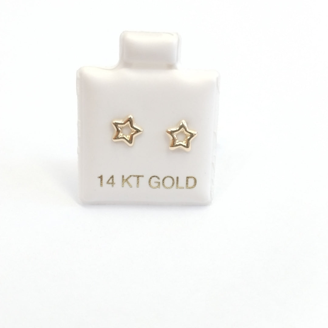 BROQUELES ORO 14K 1 (NUEVO)