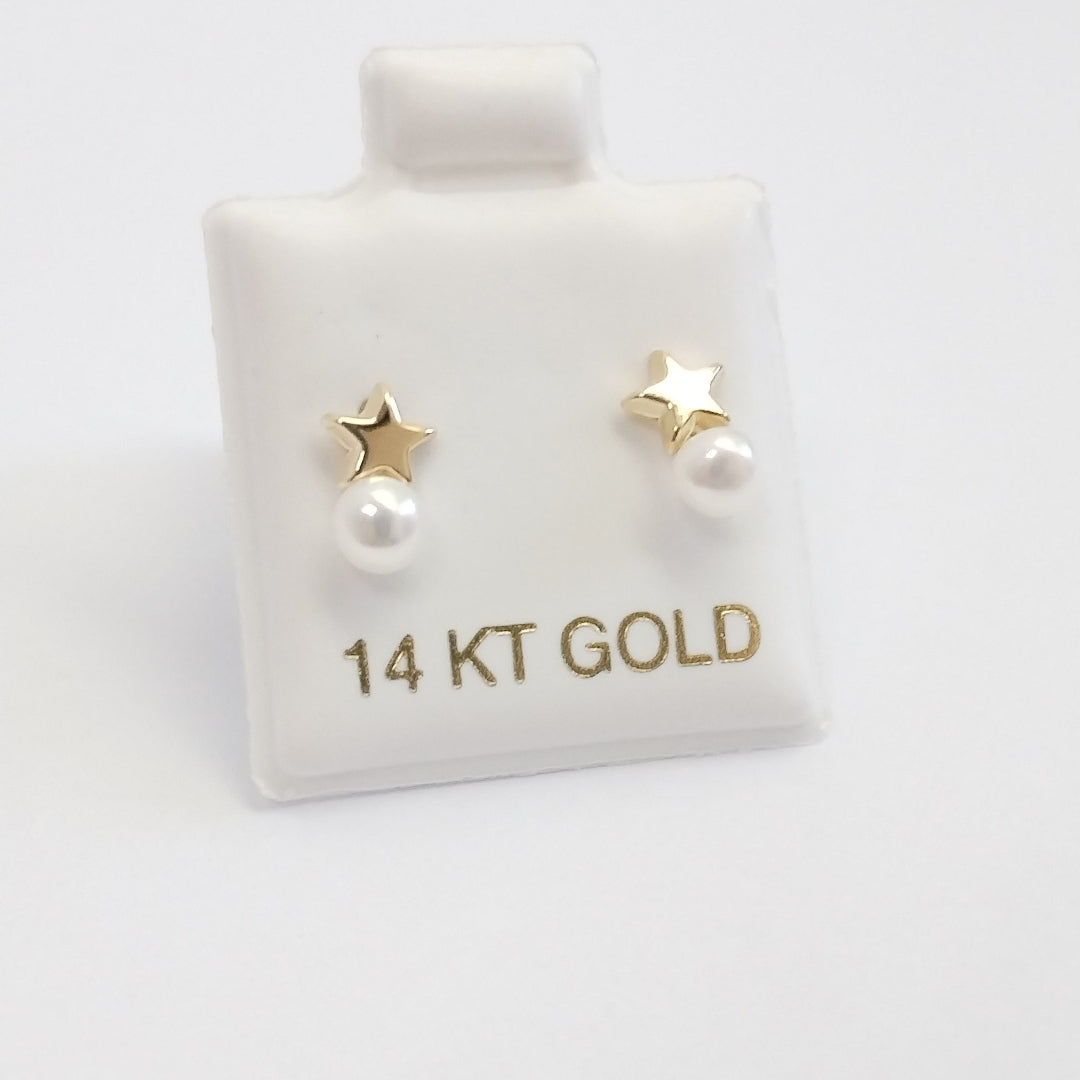BROQUELES ORO 14K 1 (NUEVO)