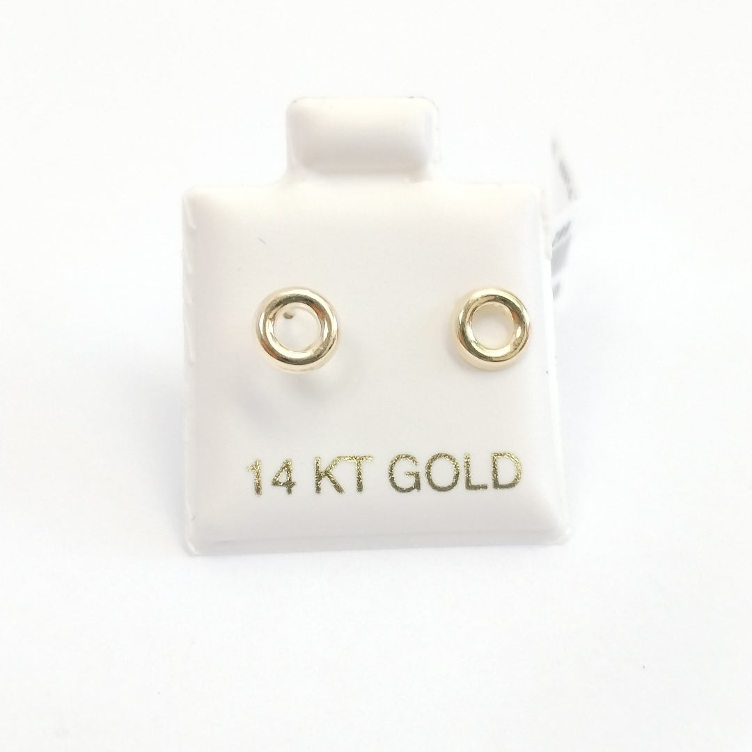 BROQUELES ORO 14K 1 (NUEVO)