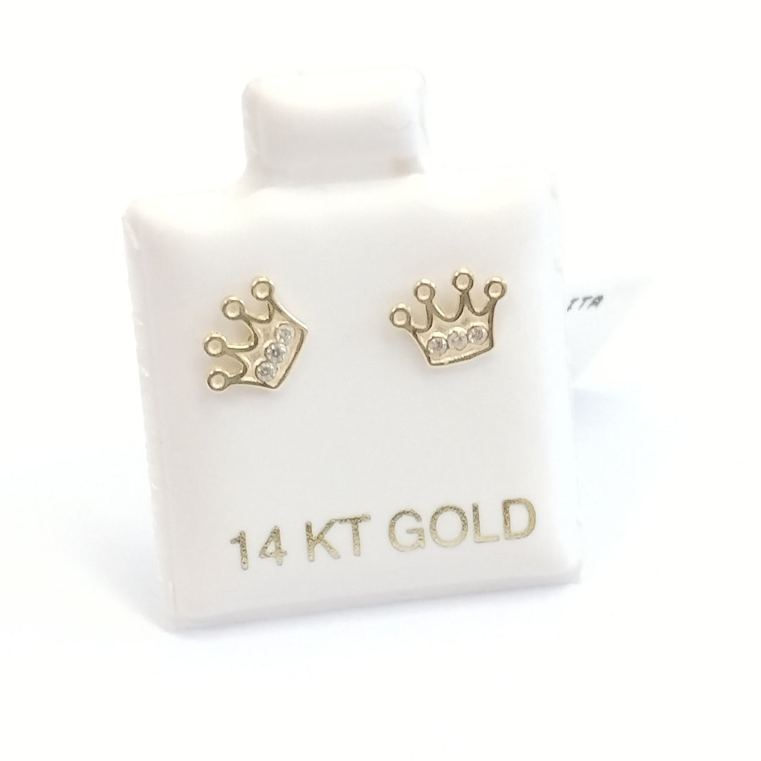 BROQUELES ORO 14K 1 (NUEVO)