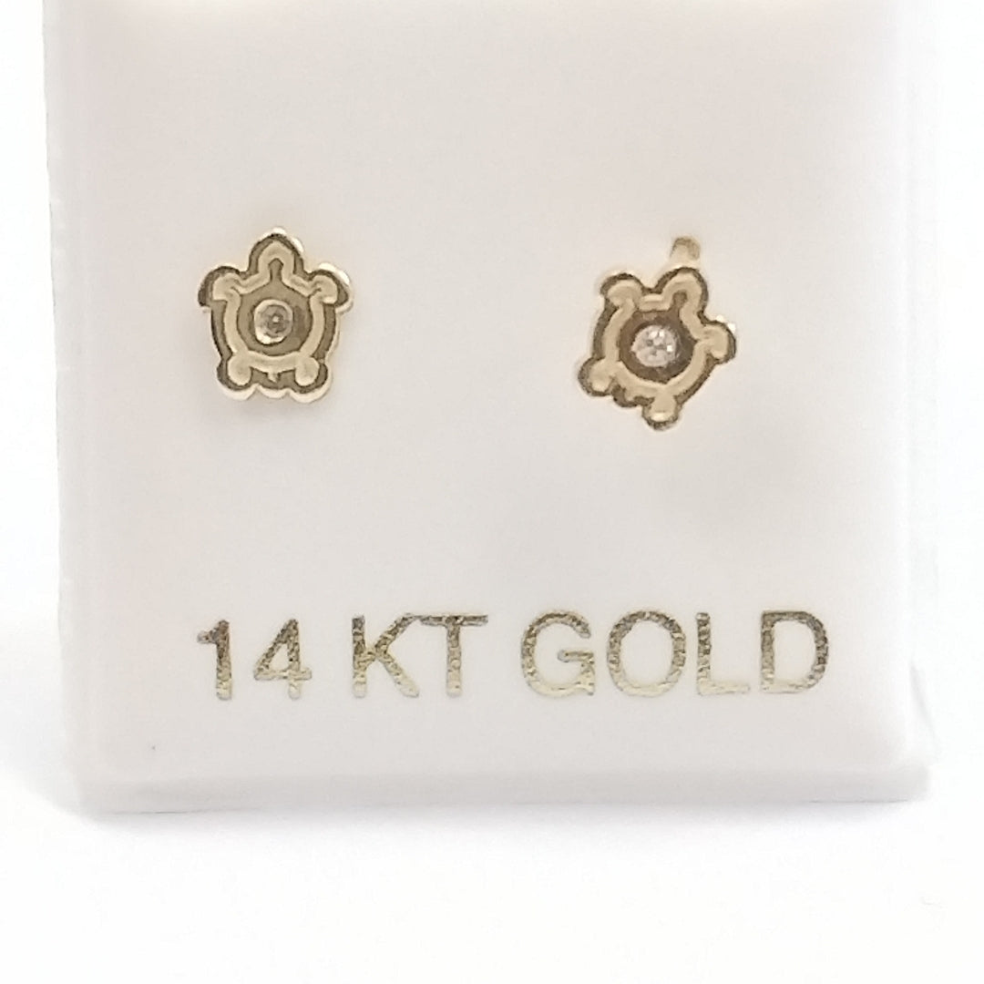BROQUELES ORO 14K 1 (NUEVO)