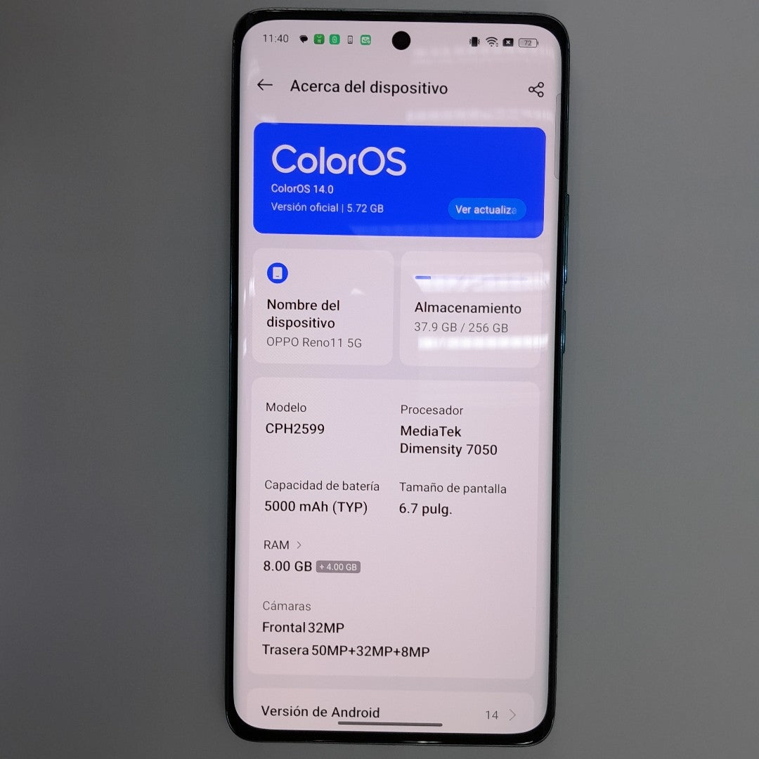 CELULAR OPPO  RENO11 5G CPH2599 (2024) 256 GB 8 GB RAM