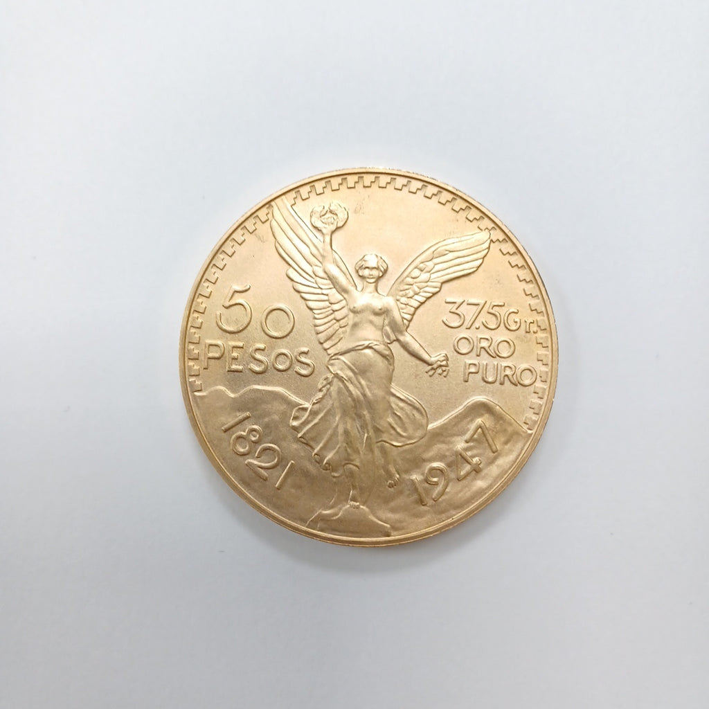 K1 41,60 GRMS - DTO. 0,00 GRMS - 21 K - AVALÚO 73008,00 * IDENTIFICACIÓN  MONEDA NOMINATIVA * MONEDAS PESOS  50 PESOS (SEMINUEVO)