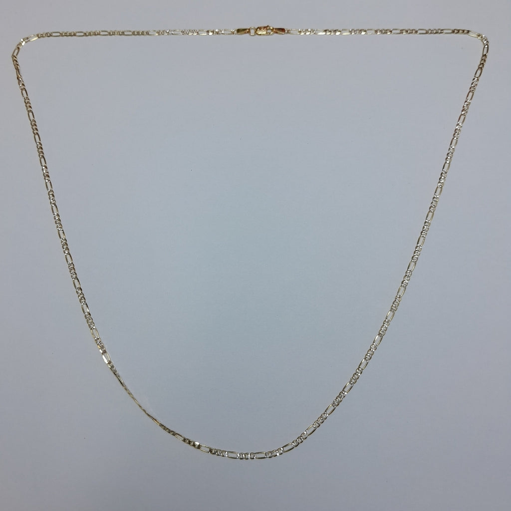 CADENAS CARTIER 3*1 DIAMANTADA ORO 14K 5.5 (NUEVO)