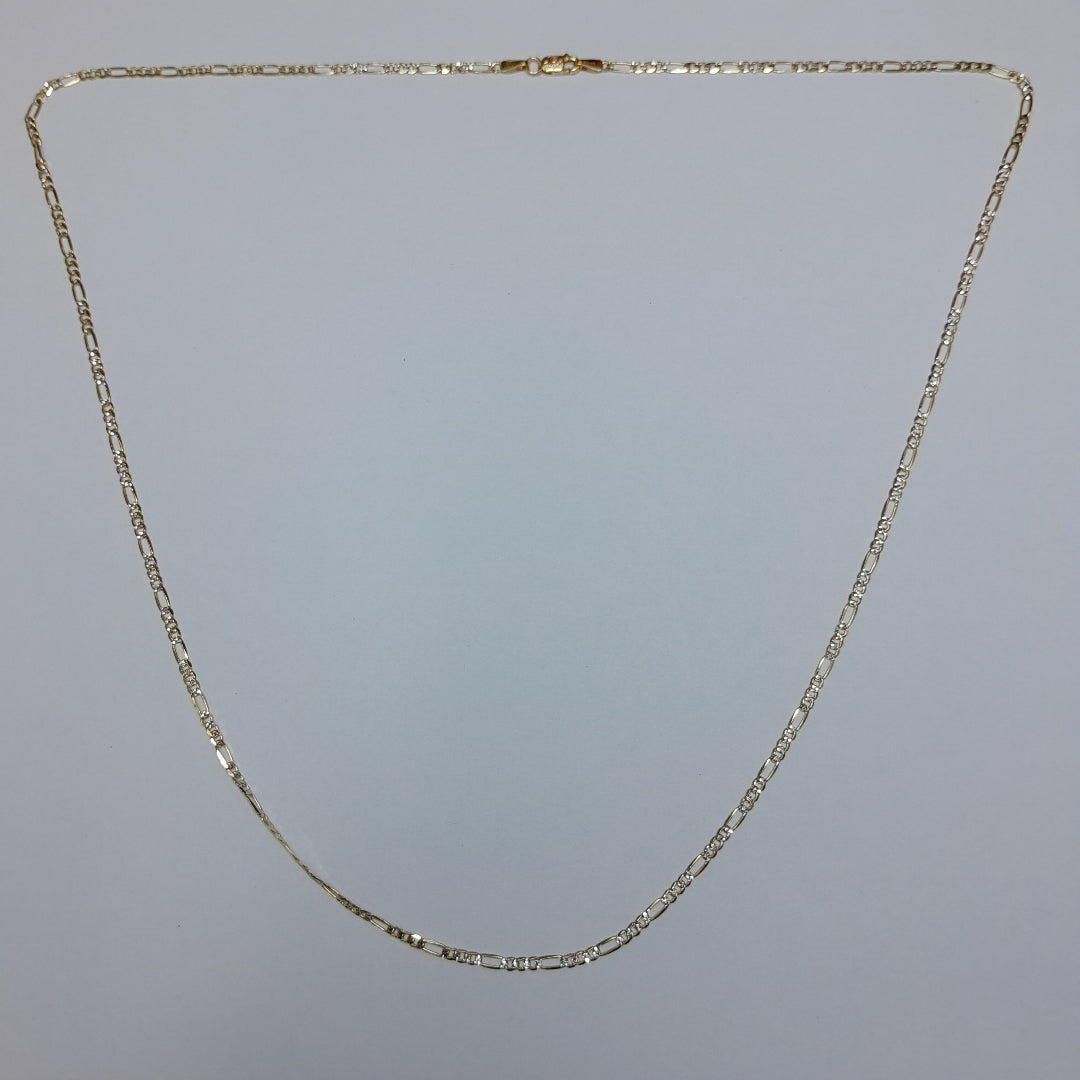 CADENAS CARTIER 3*1 DIAMANTADA ORO 14K 5.5 (NUEVO)