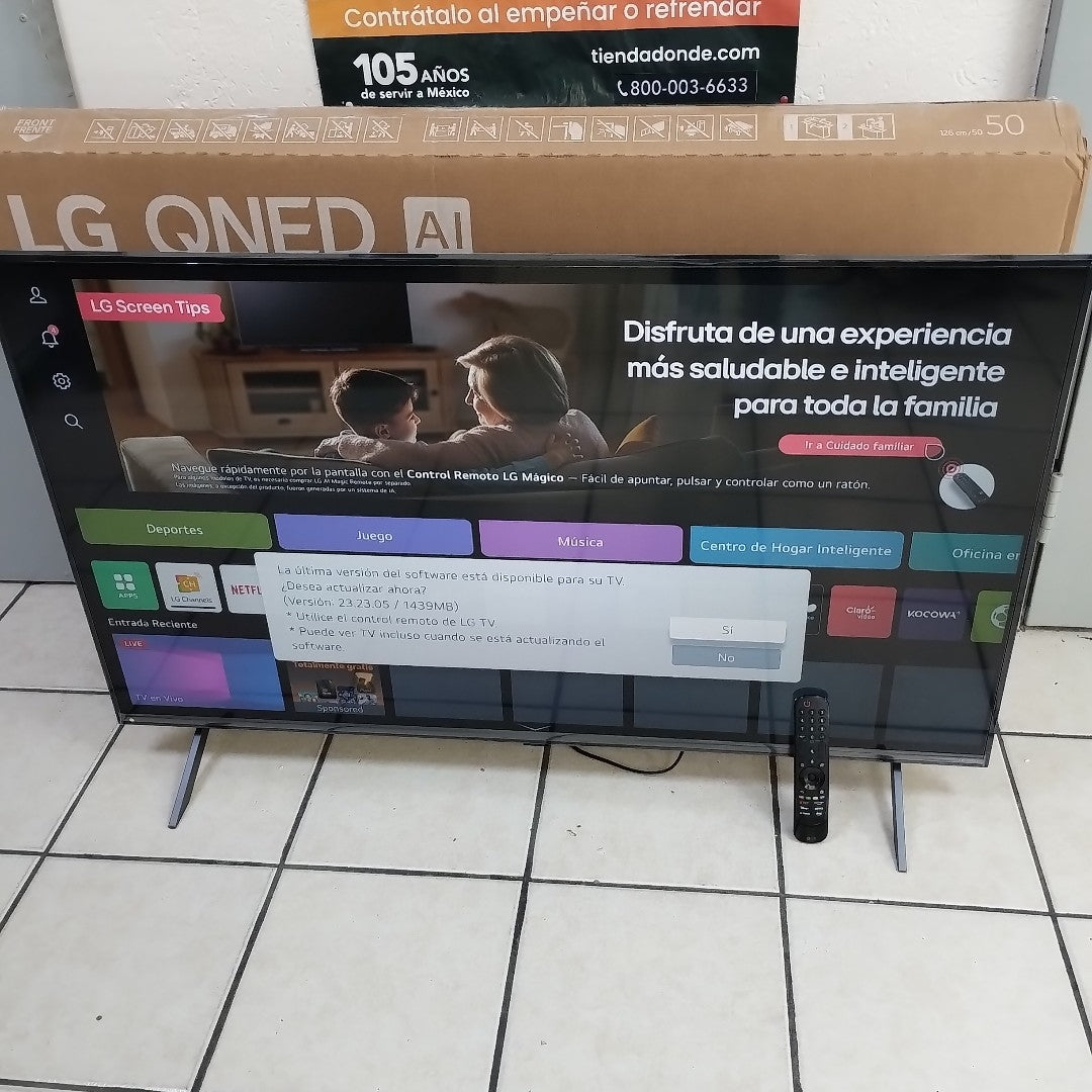 PANTALLA LG 50QNED80TSA (2024) 50" QNED 4K (SEMINUEVO)
