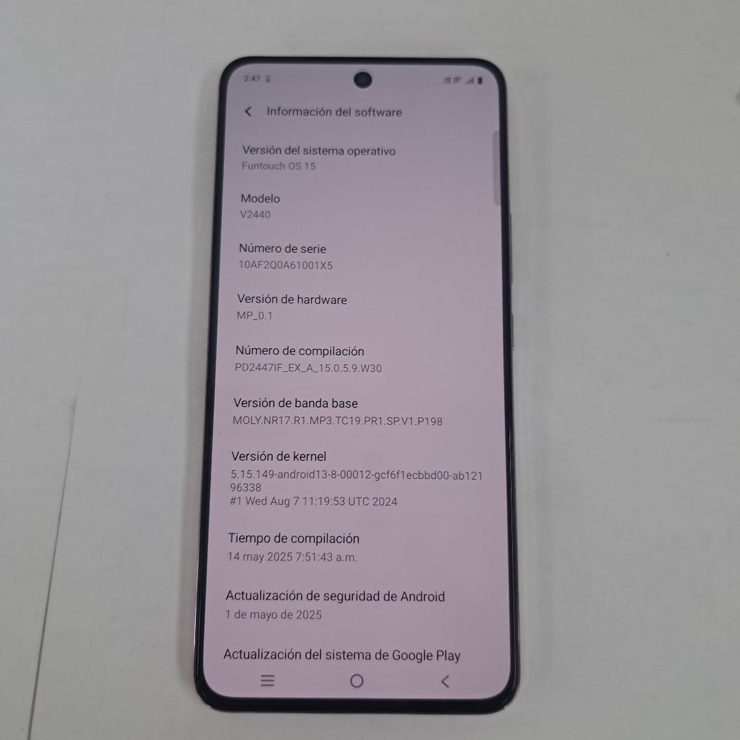 CELULAR VIVO V50 LITE 5G V2440 (2025) 256 GB 12 GB RAM (SEMINUEVO)