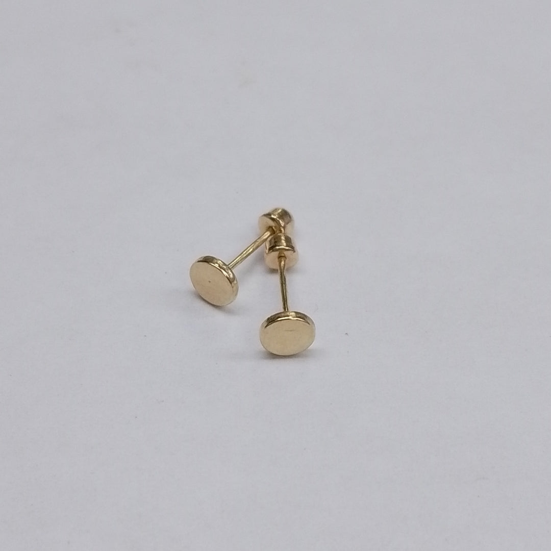 BROQUELES ORO 14K 1 (NUEVO)