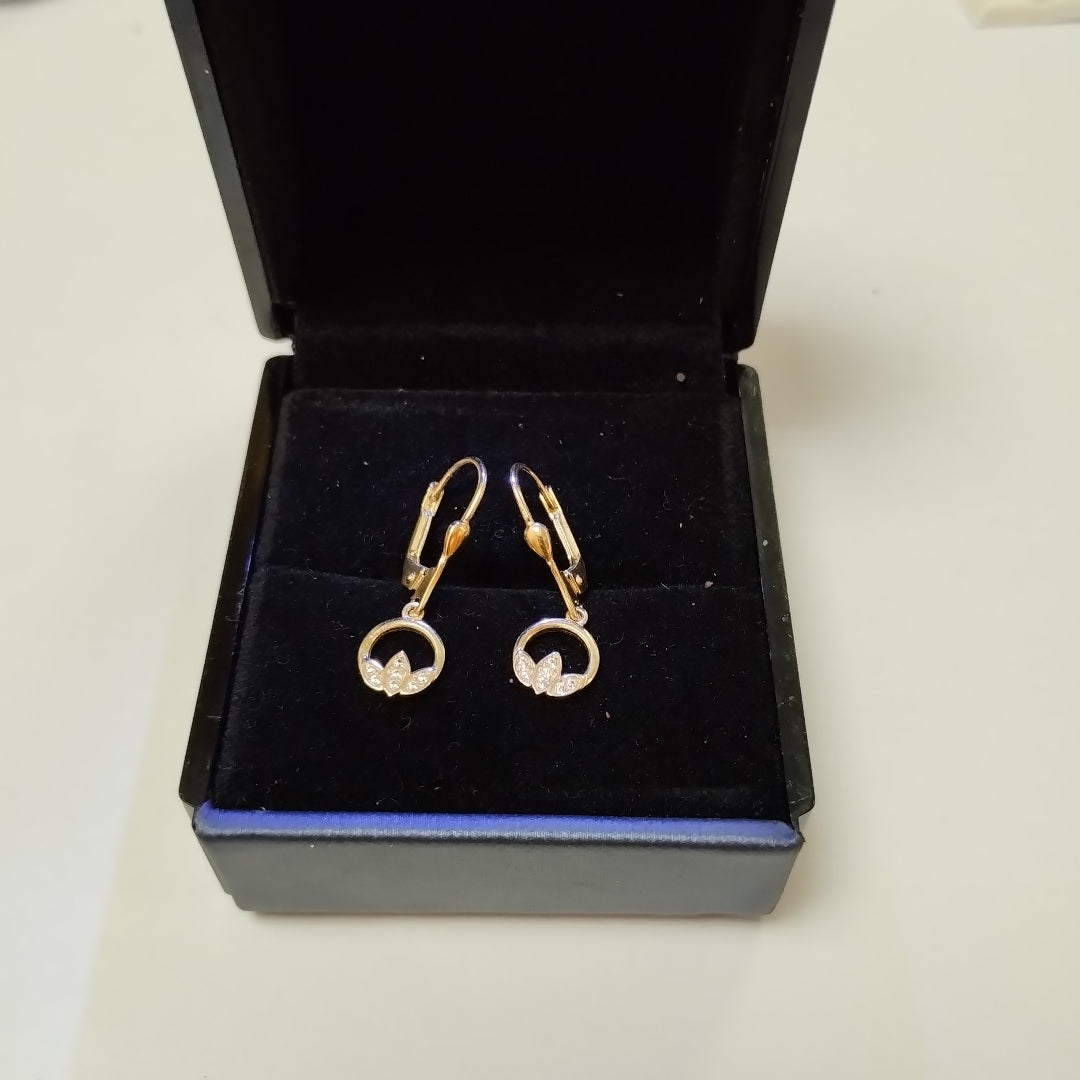 BROQUELES ORO 14K 2 (NUEVO)