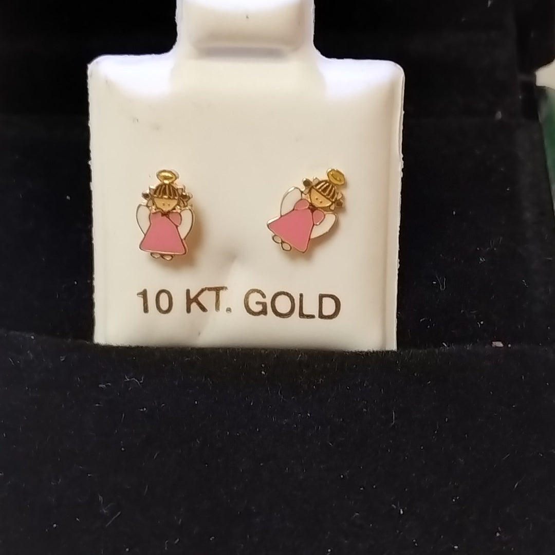 BROQUELES ORO 10K 1 (NUEVO)