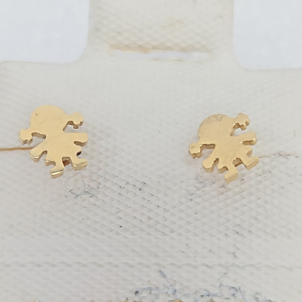 BROQUELES ORO 14K 1 (NUEVO)