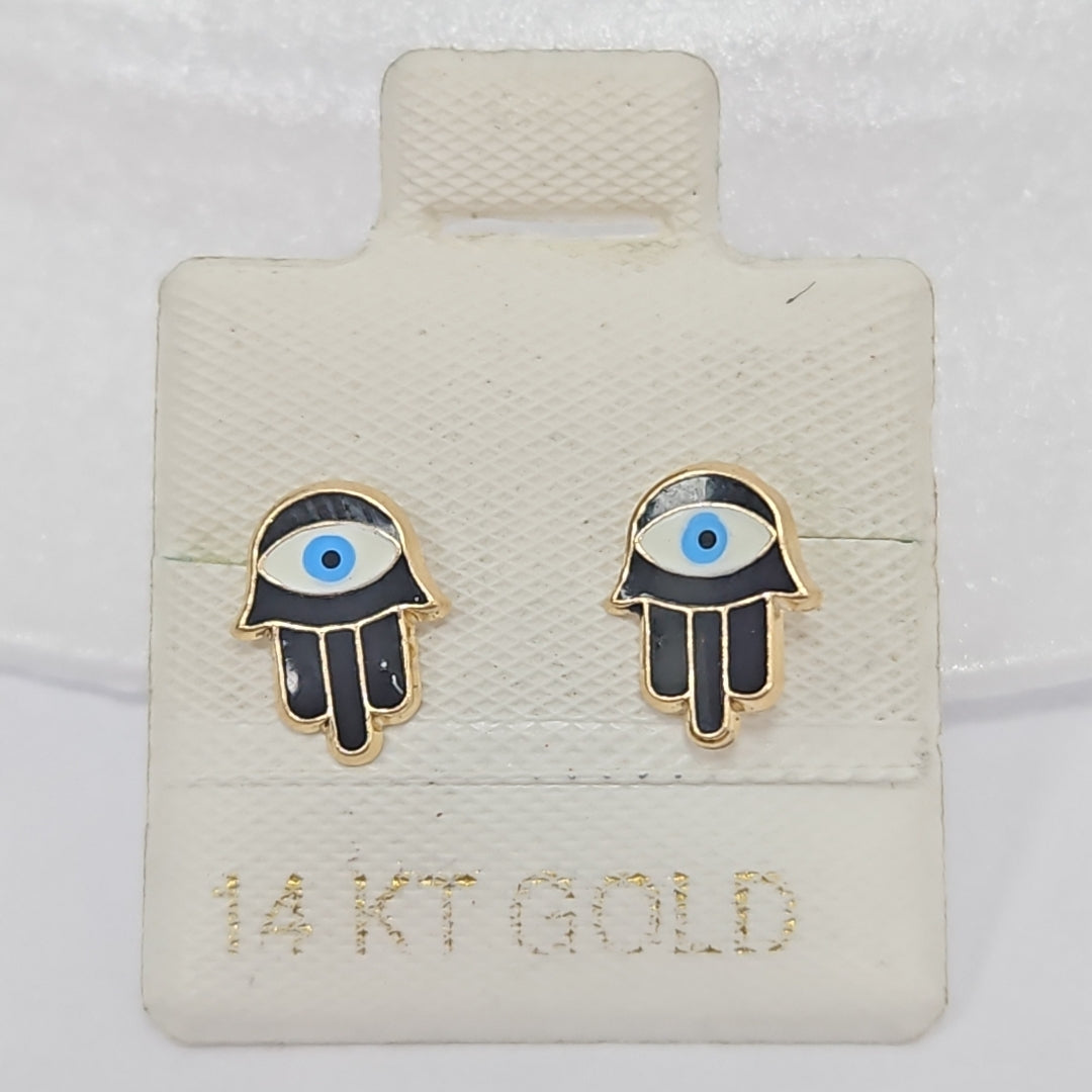 BROQUELES ORO 14K 1 (NUEVO)